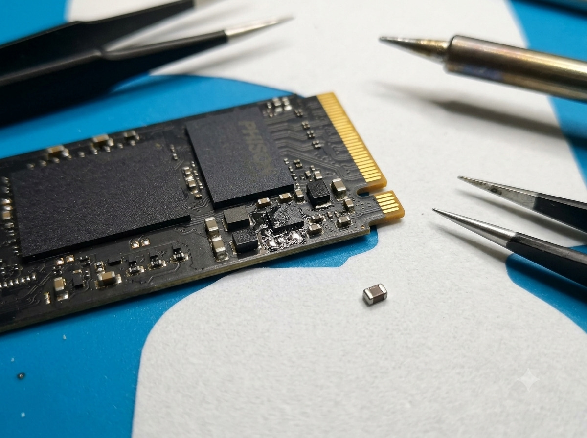 NVMe SSD Micro-soldering Repair